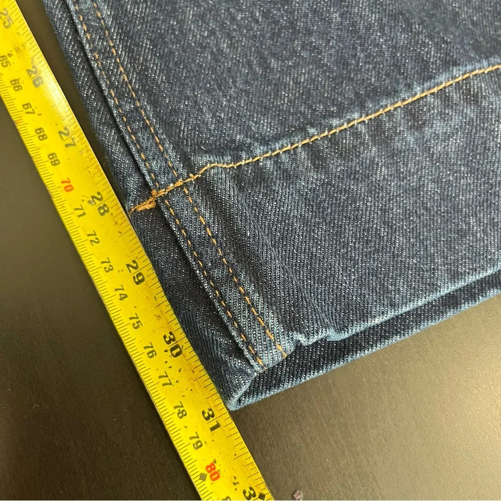 NWT ZARA Mid Rise Flare Dark Wash Jean - Size 8 - Picture 14 of 15